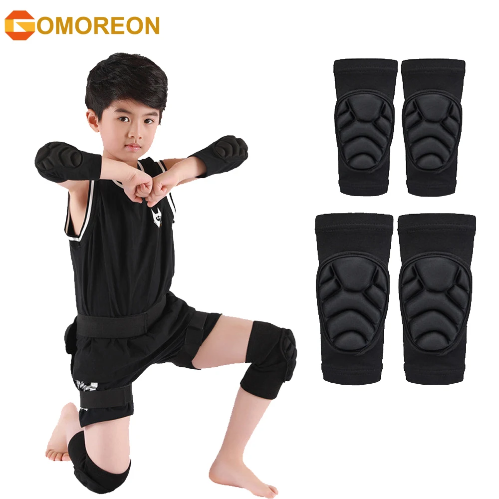 Mountain Biking Knee Pads - GOMOREON 1 زوج سميكة الإسفنج الركبة