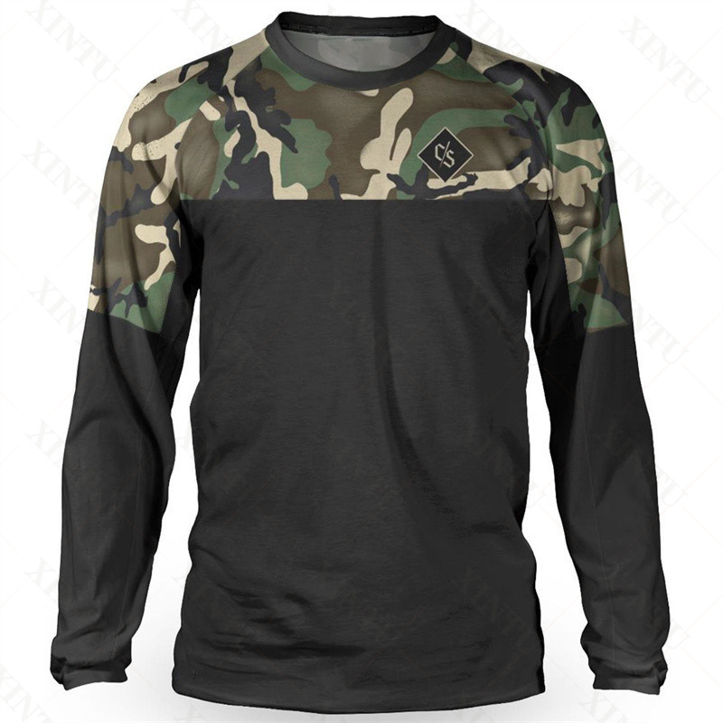 Mountain Biking Shirts - فضفاضة متسابق الرجال جيرسي DH موتوكروس
