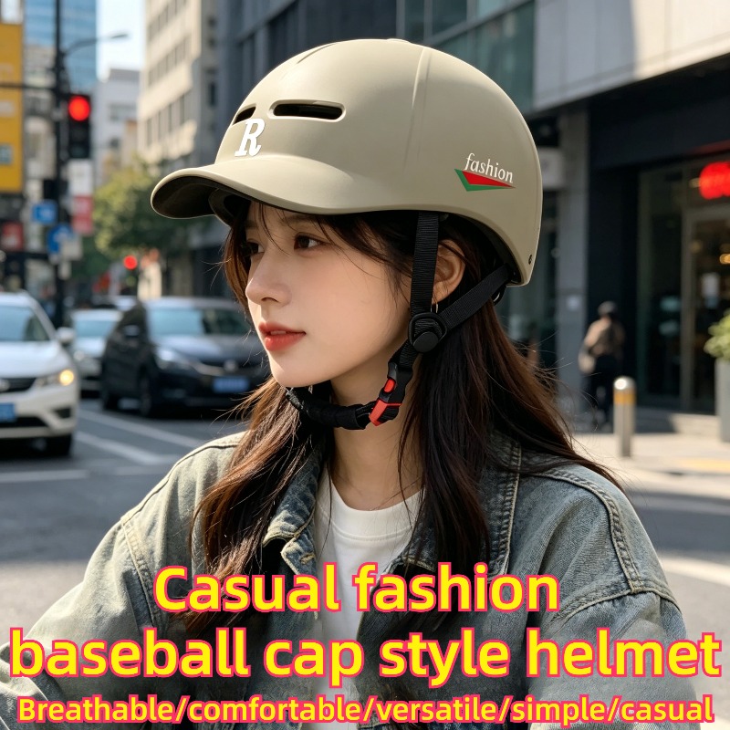 Mountain Biking Hat - خوذة على طراز قبعة البيسبول للبالغين،