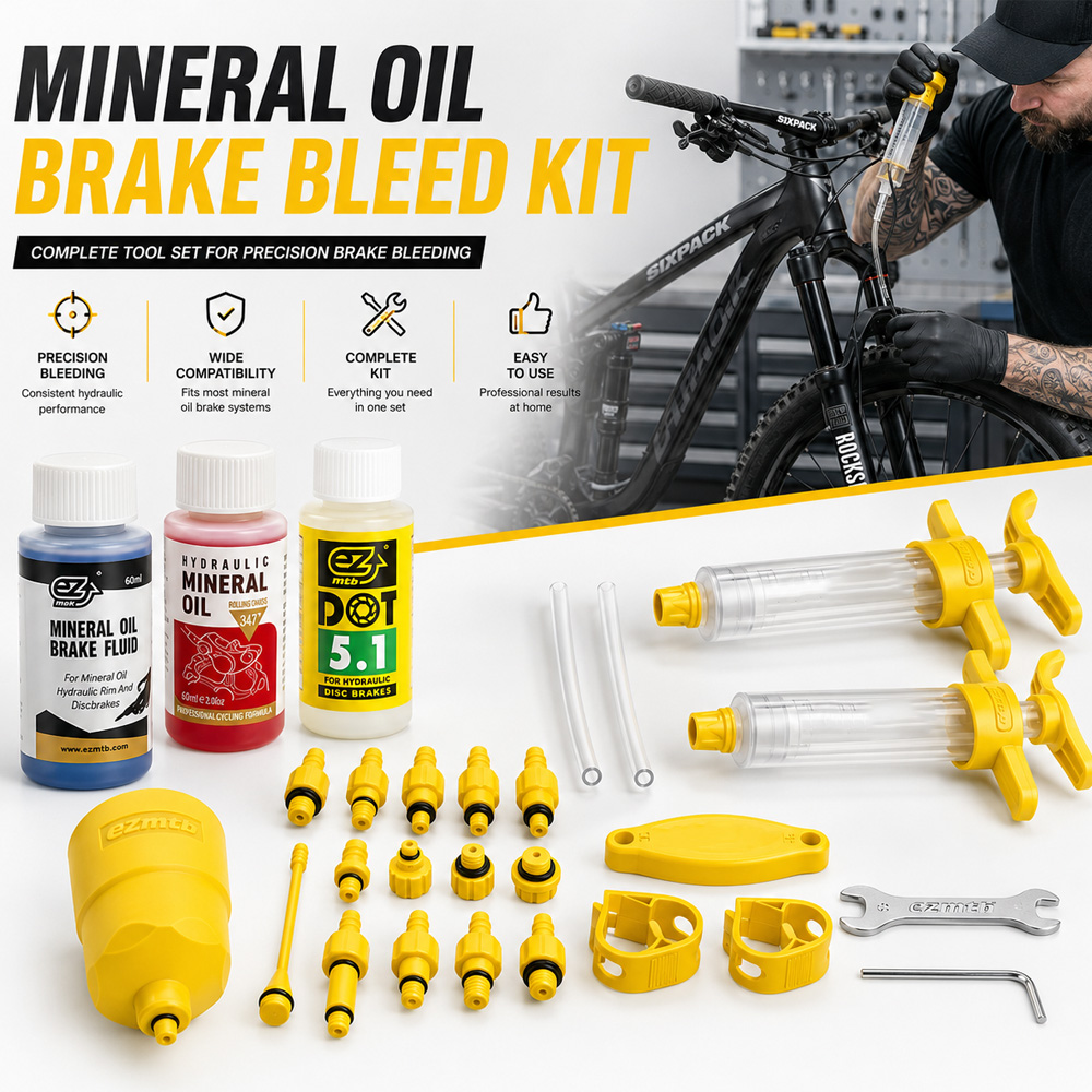 دراجة الفرامل الزيوت المعدنية  - مراجعة Hydraulic Brake Bleed وسعره