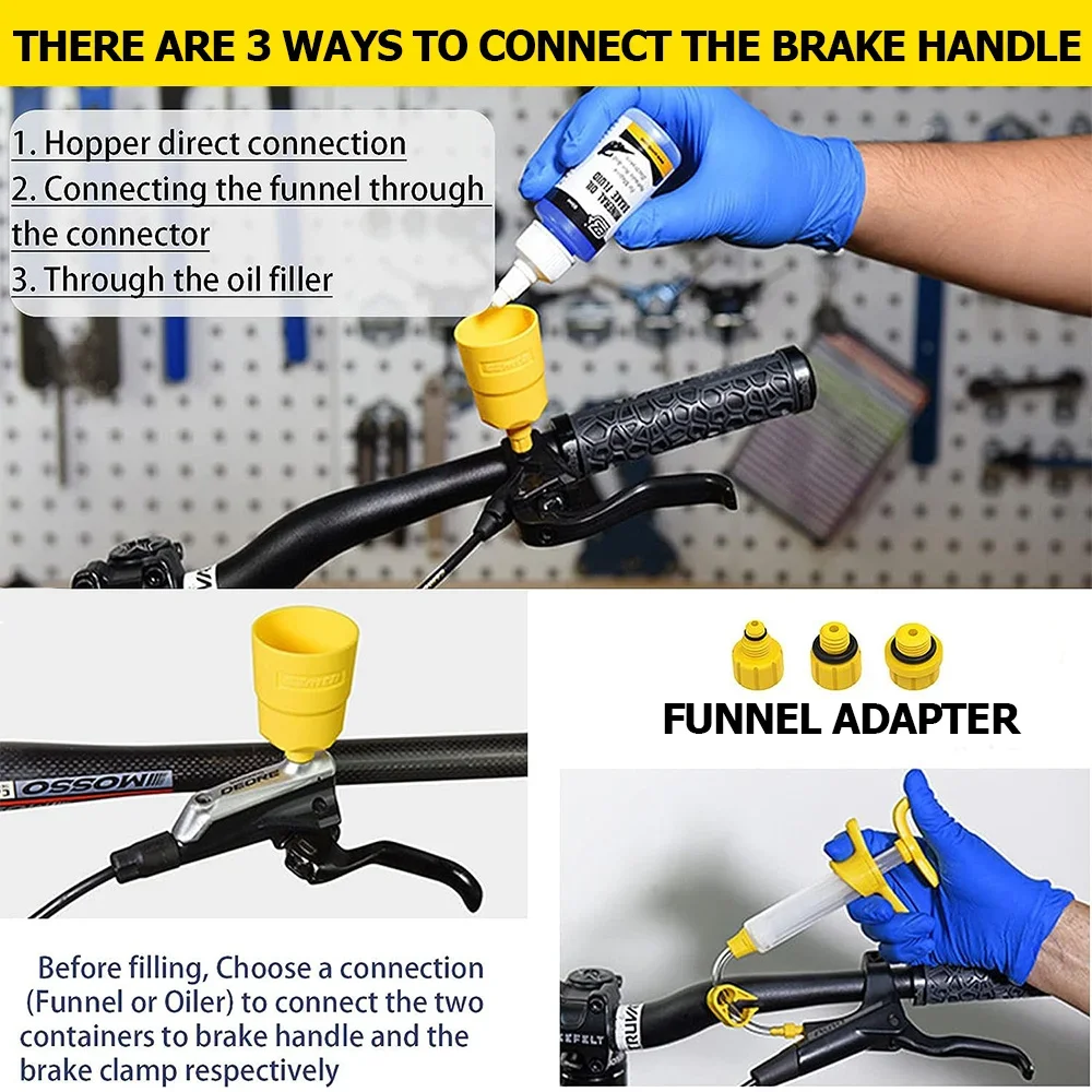 دراجة الفرامل الزيوت المعدنية  - مراجعة Hydraulic Brake Bleed وسعره