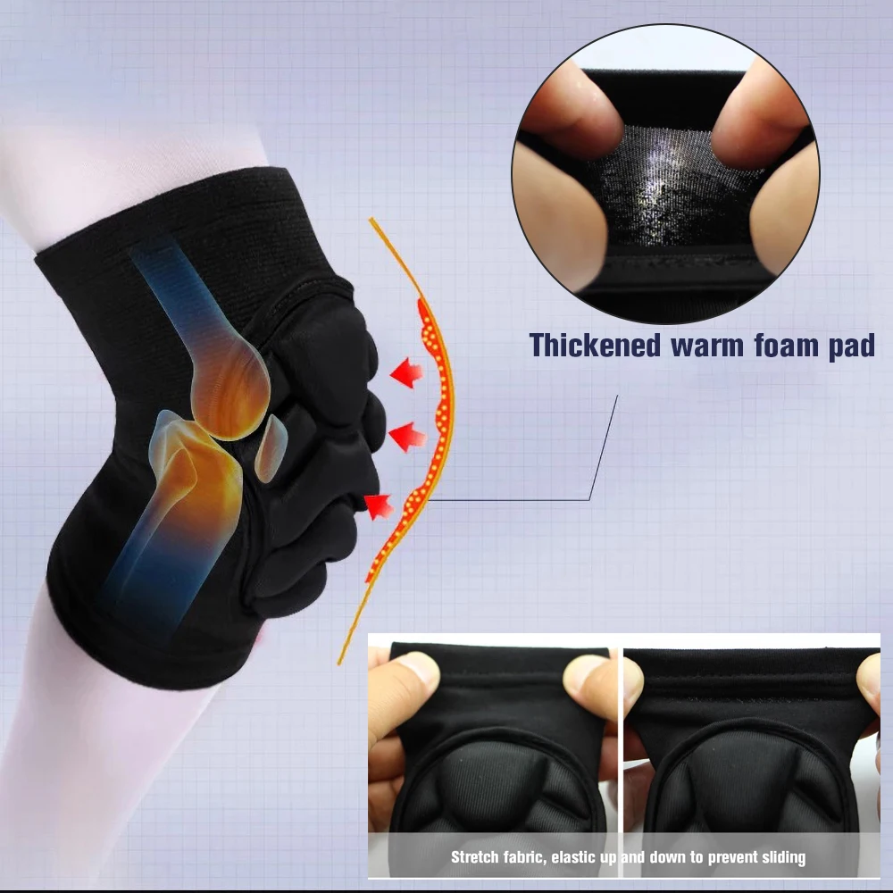 GOMOREON 1 زوج سميكة الإسفنج ا - مراجعة Mountain Biking Knee Pads وسعره