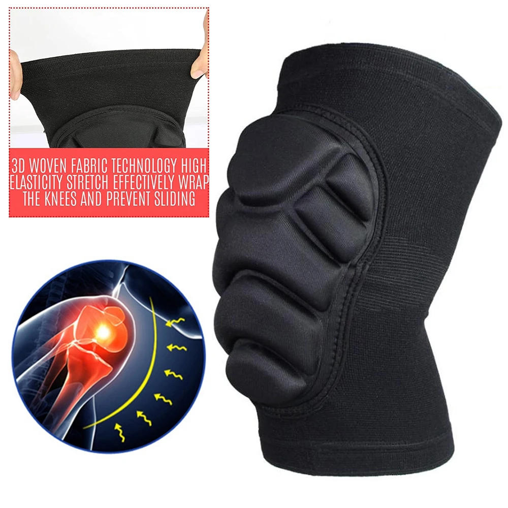 1 زوج سميكة الإسفنج منصات الرك - مراجعة Mountain Biking Knee Pads وسعره